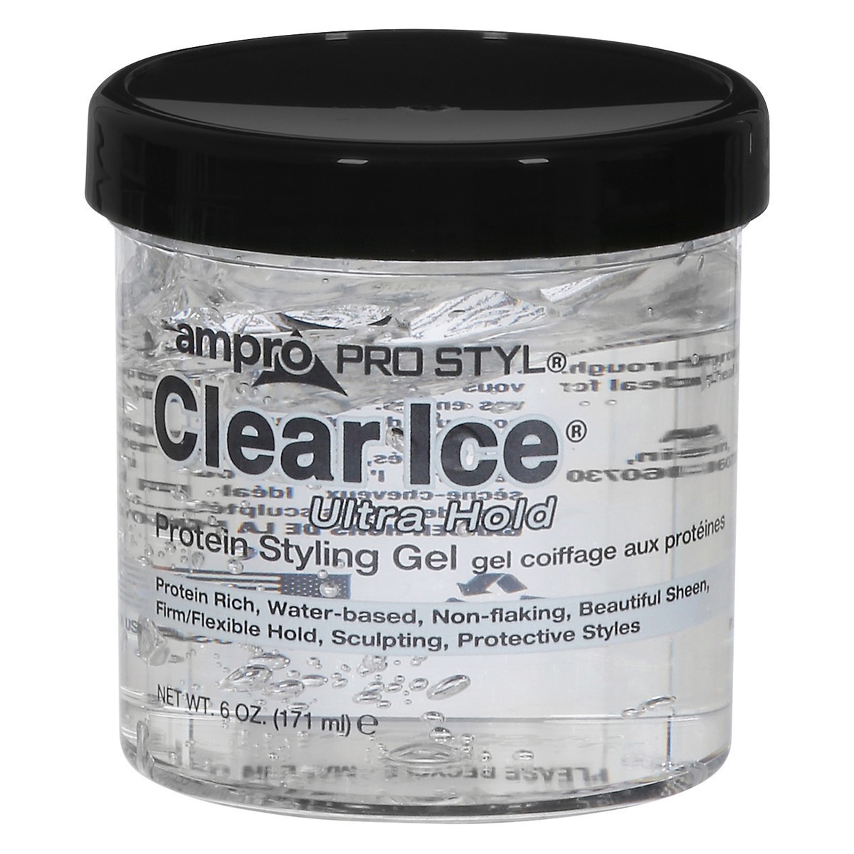 slide 8 of 9, Ampro Pro Styl Clear Ice Ultra Hold Protein Styling Gel 6 oz, 4 oz