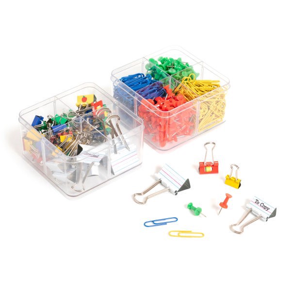 slide 2 of 4, U Brands® Teacher Office Accessory Quad Kit, Assorted Colors, Kit Of 480 Pieces, 1 ct