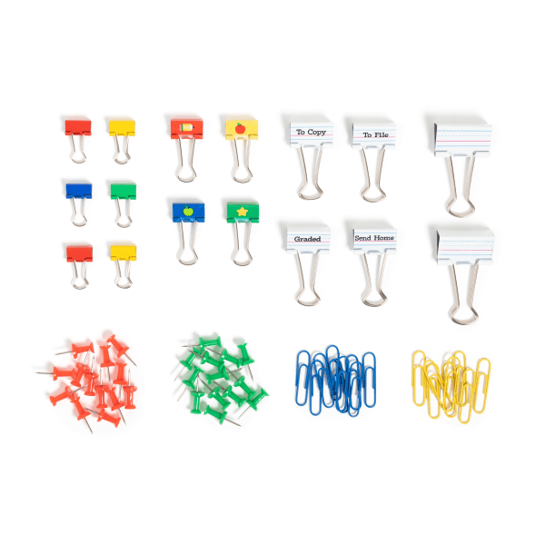 slide 3 of 4, U Brands® Teacher Office Accessory Quad Kit, Assorted Colors, Kit Of 480 Pieces, 1 ct