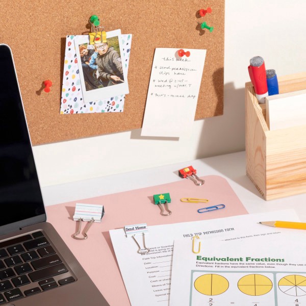 slide 4 of 4, U Brands® Teacher Office Accessory Quad Kit, Assorted Colors, Kit Of 480 Pieces, 1 ct