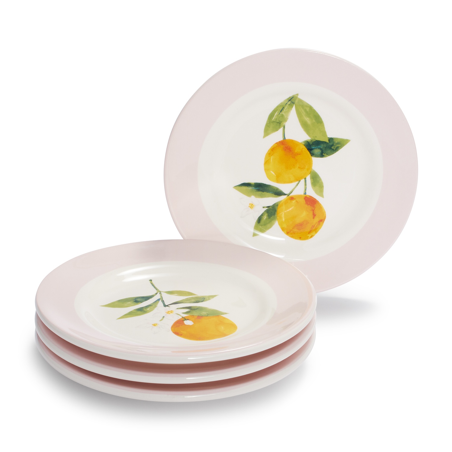 slide 1 of 1, Sur La Table Citrus Appetizer Plates, 4 ct