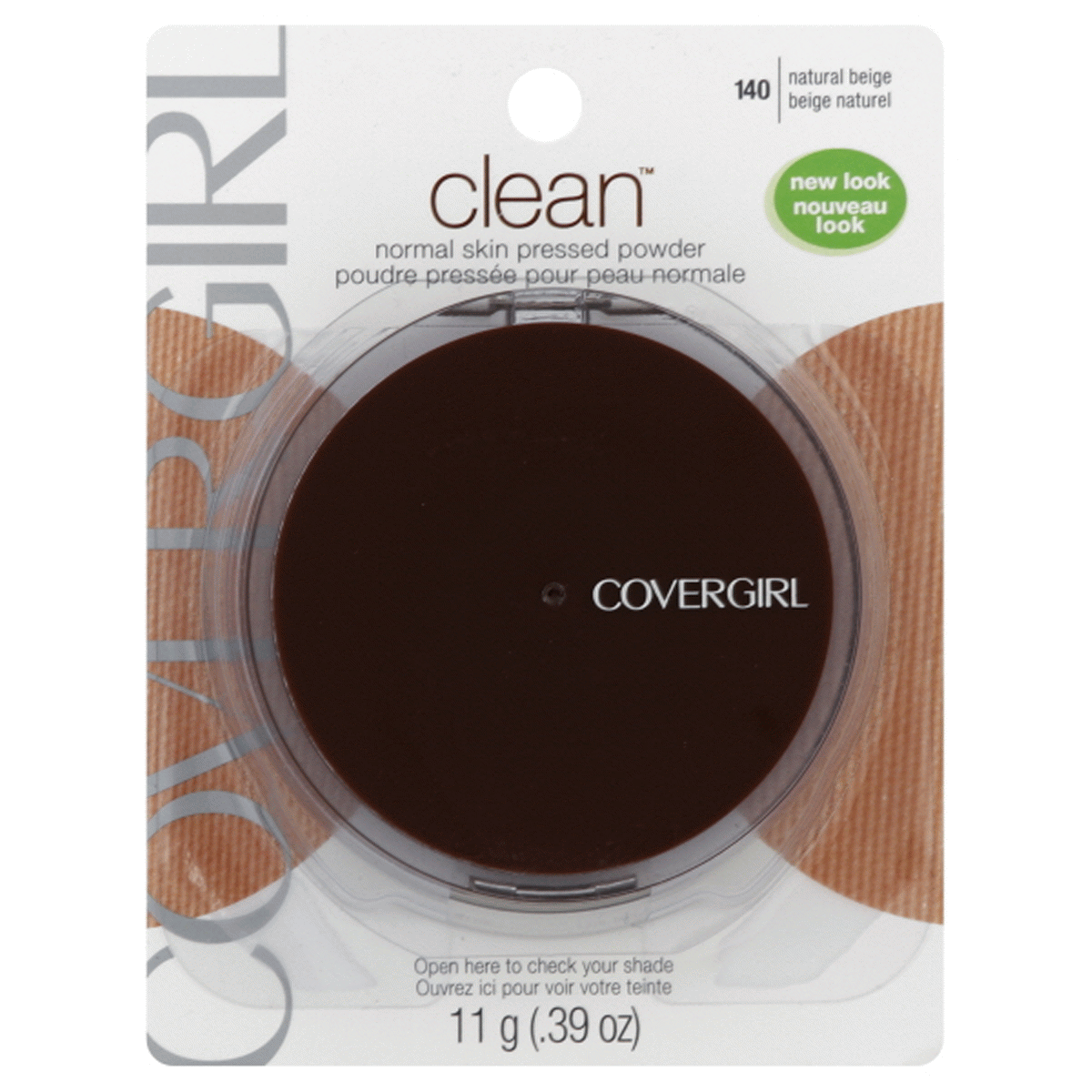 slide 1 of 4, Covergirl Clean Pressed Powder 140 Natural Beige, 0.35 oz