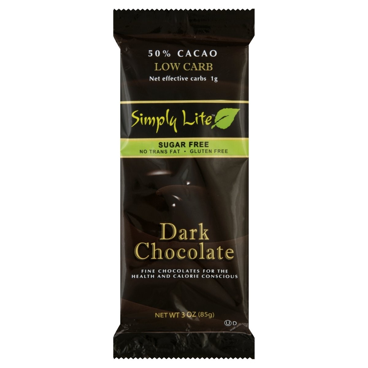 slide 1 of 1, Simply Lite Sugar Free Dark Chocolate Bar, 3 oz