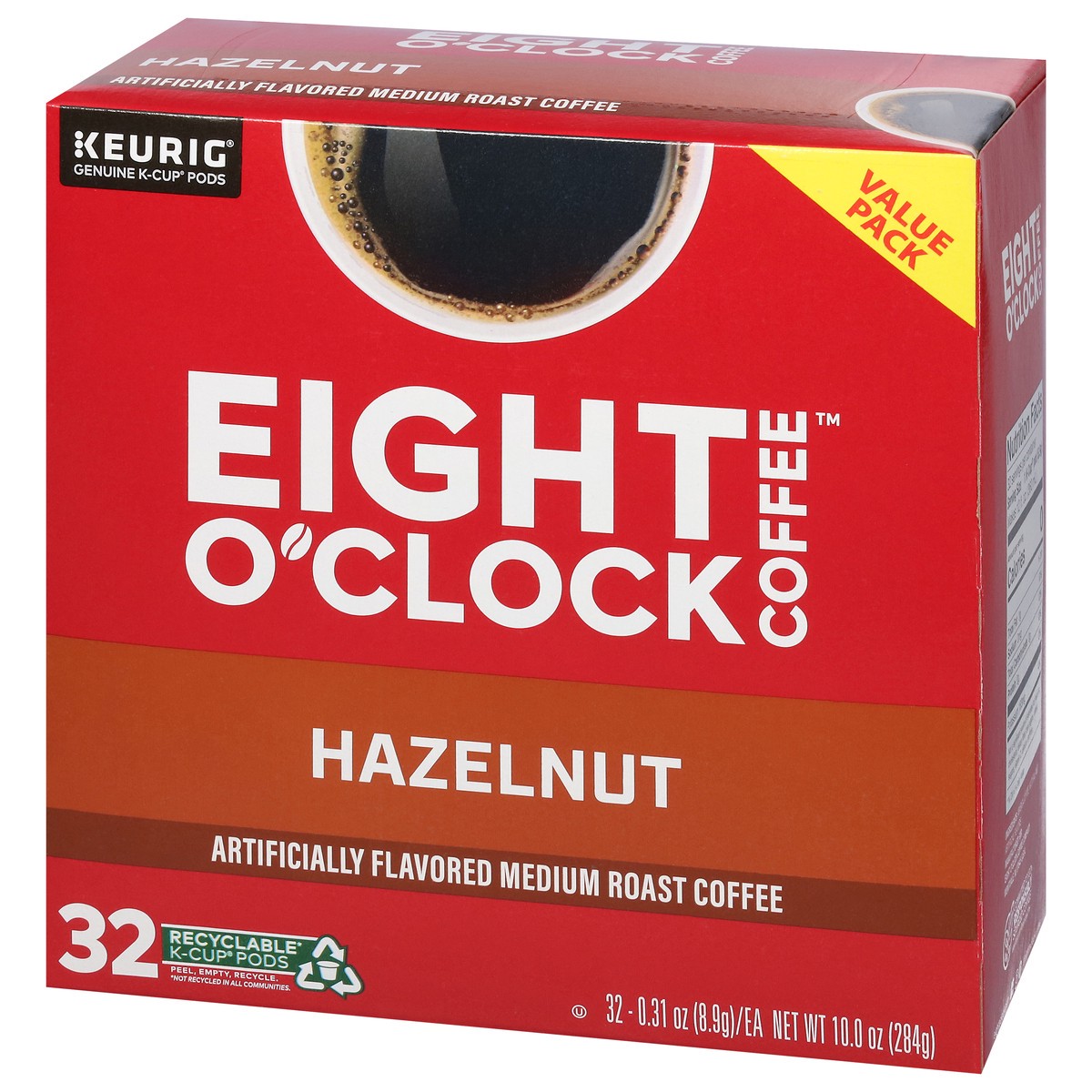 slide 3 of 9, Eight O'Clock Coffee Hazelnut Keurig Single-Serve K-Cup Pods, Medium Roast Coffee, 32 Count, 32 ct