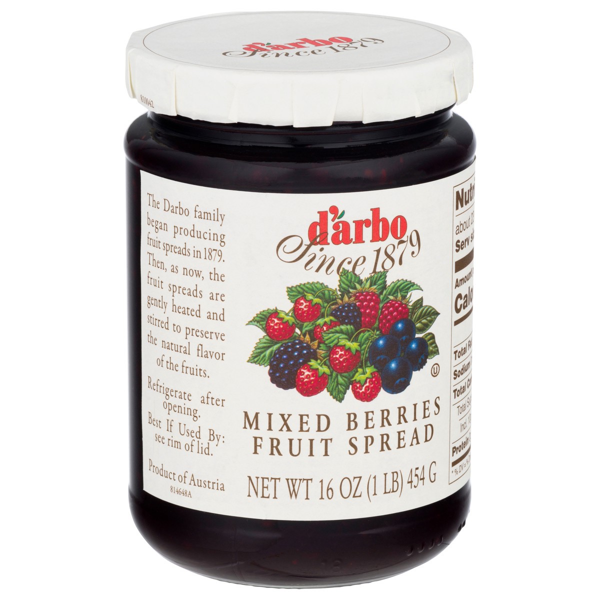 slide 2 of 11, d'Arbo Mixed Berries Fruit Spread 16 oz, 16 oz