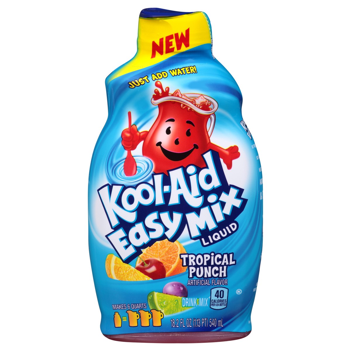 slide 2 of 13, Kool-Aid Easy Mix Tropical Punch Liquid Drink Mix 18.2 fl. oz. Bottle, 18.20 fl oz