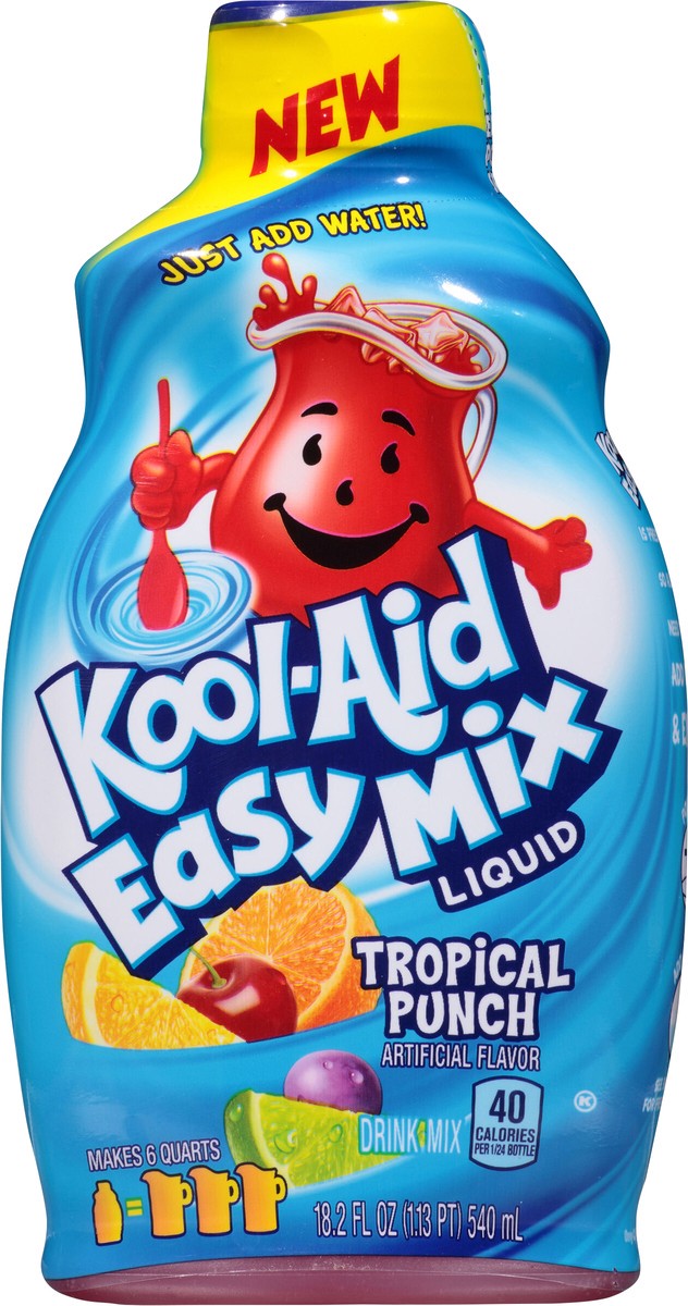 slide 8 of 13, Kool-Aid Easy Mix Tropical Punch Liquid Drink Mix 18.2 fl. oz. Bottle, 18.20 fl oz