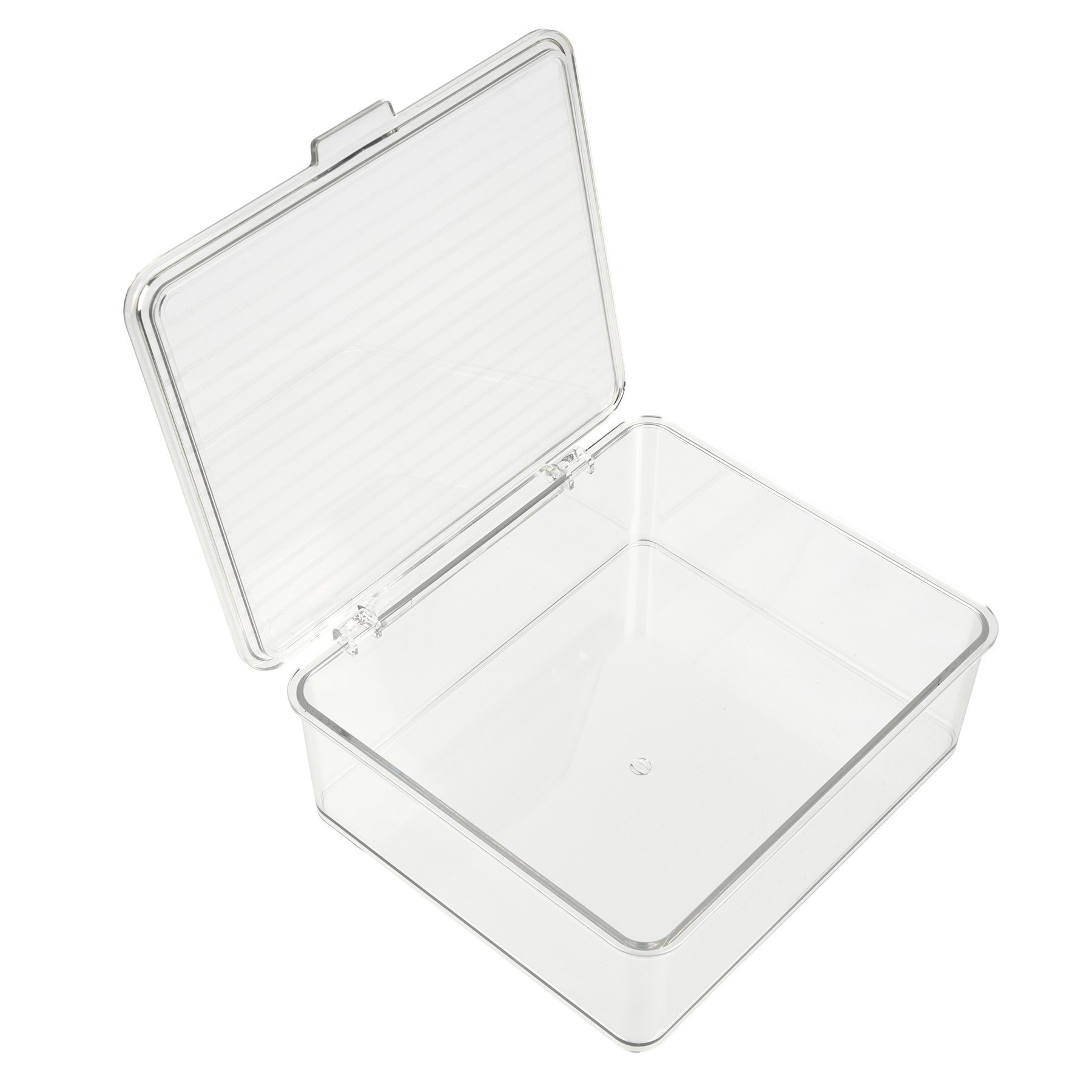 slide 2 of 2, Clear Stackable Jewelry Organizer Box By Bead Landing, 6 in x 7 in x 2 in