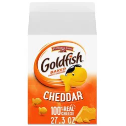 Goldfish Cheddar Cheese Crackers Carton - 27.3 oz