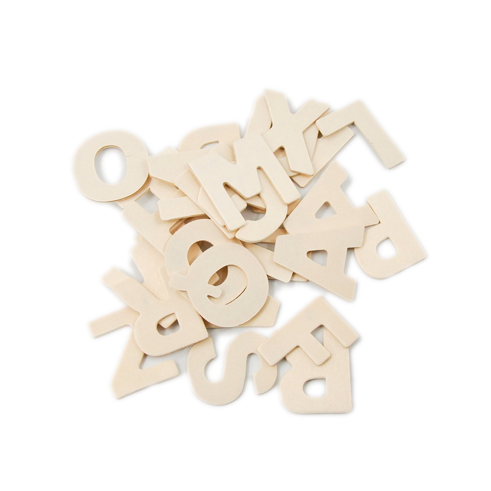 slide 3 of 4, 36 Piece Wood Letter Set By Make Market, 36 ct