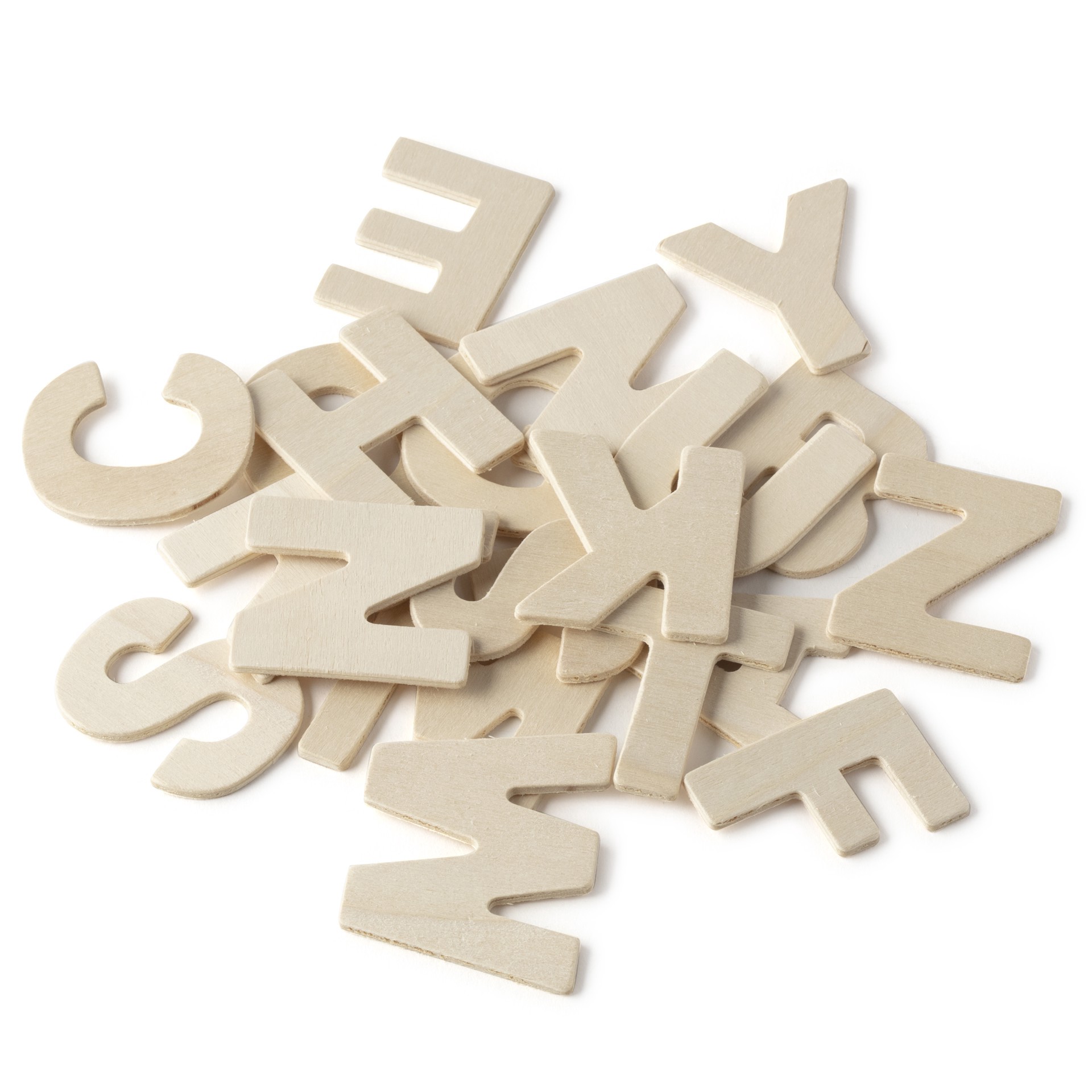 slide 4 of 4, 36 Piece Wood Letter Set By Make Market, 36 ct