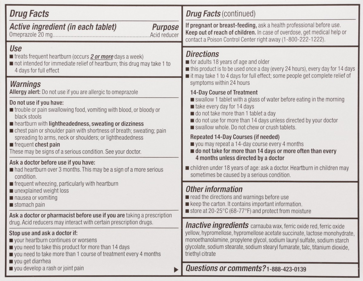 slide 8 of 9, TopCare Health 20 mg Omeprazole Tablets 28 ea, 28 ct