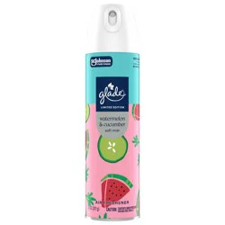 Glade Odor Fighting Soft Mist Air Freshener Room Spray - Watermelon & Cucumber - 7.3 oz