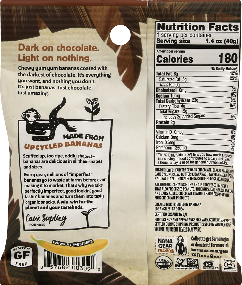 slide 13 of 13, Barnana Chocolate Chewy Bites, 1.4 oz