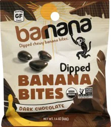 Barnana Organic Chewy Dipped Dark Chocolate Banana Bites - 1.4 oz