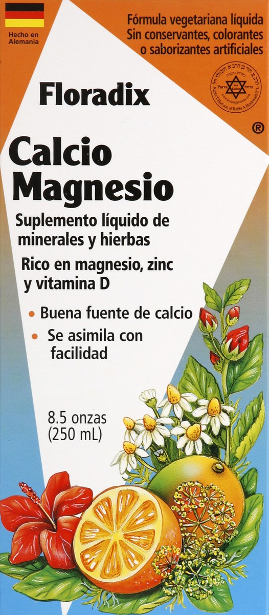 slide 4 of 5, Floradix Calcium Magnesium 8.5 oz, 8.5 oz