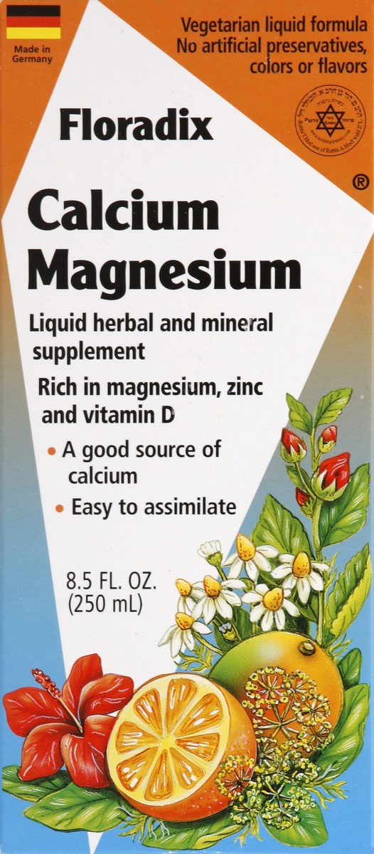 slide 1 of 5, Floradix Calcium Magnesium 8.5 oz, 8.5 oz