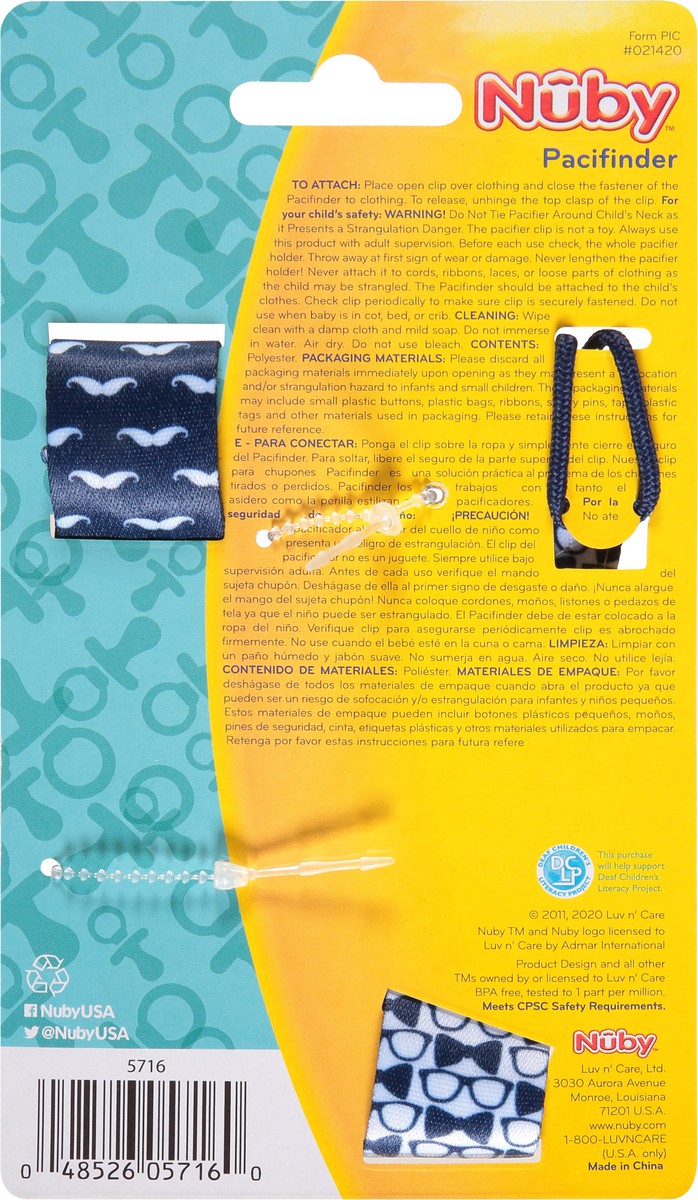 slide 4 of 8, Nuby Pacifinder Pacifier Clip 2 ea, 2 ct