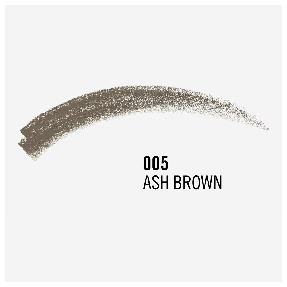 slide 2 of 3, COTY RIMMEL LONDON Rimmel Brow This Way Professional Eyebrow Pencil, 005 Ash Brown, 1.40 g