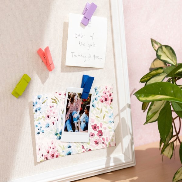 slide 4 of 4, U Brands® Wood Clothespin Push Pins, Assorted Colors, Set Of 12 Pins, 1 ct