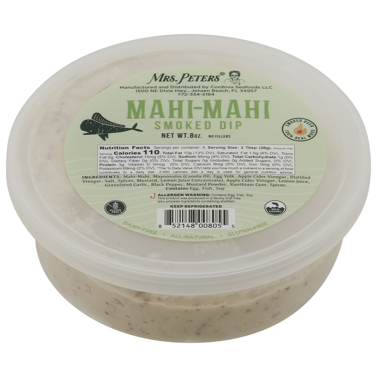 slide 4 of 4, Mrs. Peters Mahi-Mahi Smoked Dip 8 oz, 8 oz