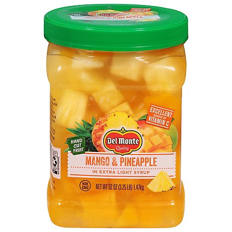 slide 1 of 1, Del Monte Mango And Pineapple In Extra Light Syrup - 52 Oz, 52 oz