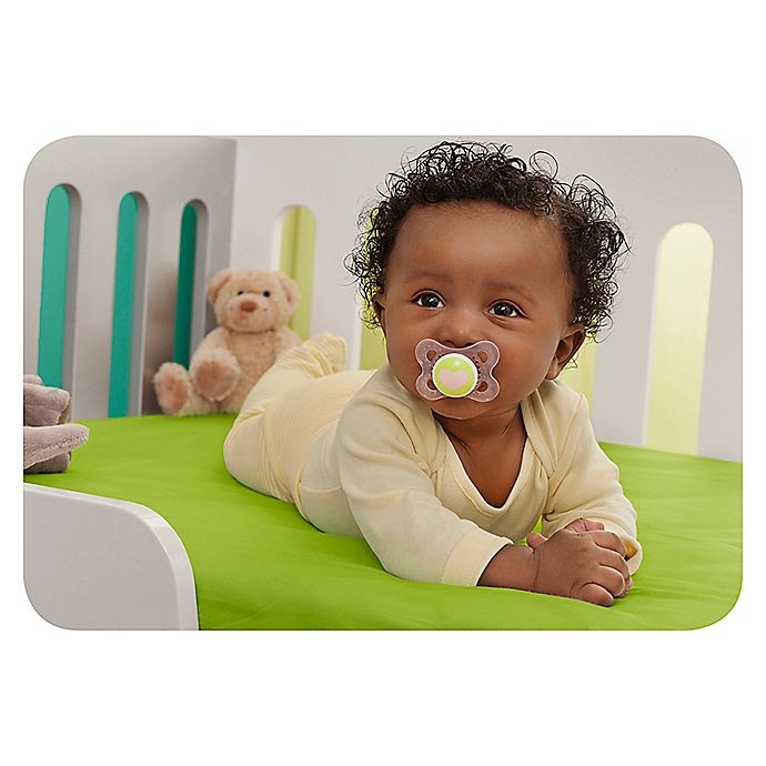 slide 5 of 7, MAM Love & Affection Age 0-6 Months I Love Mommy Pacifiers and Clip Set - Blue, 1 ct