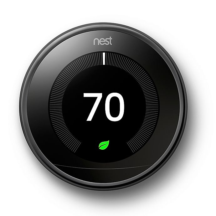 slide 1 of 6, Google Nest Learning Third Generation Thermostat - Mirror Black, 1 ct