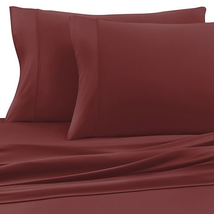 slide 1 of 1, SHEEX Experience Performance Fabric King Sheet Set - Burgundy, 1 ct