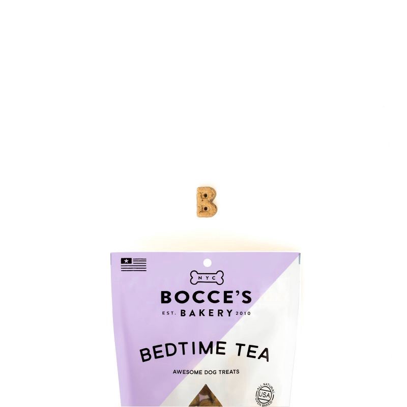 slide 3 of 3, Bocces Bakery Bedtime Tea Awesome Banana, Vanilla and Lavender Dog Treats 5 oz, 5 oz