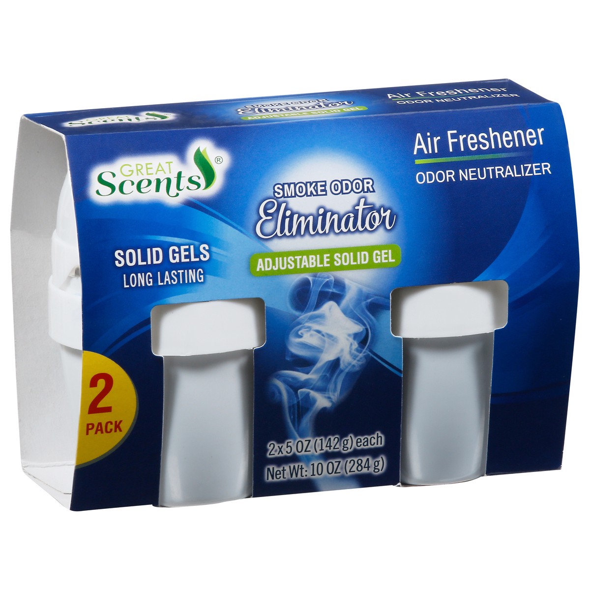 slide 4 of 12, Great Scents 2 Pack Smoke Odor Eliminator Solid Gels Air Freshener 2 - 5 oz 2 Gels, 2 ct