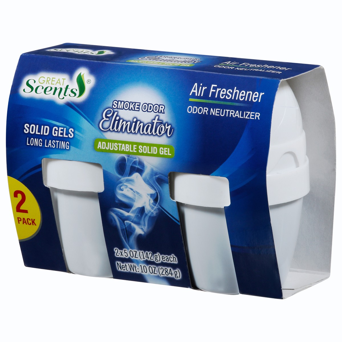 slide 12 of 12, Great Scents 2 Pack Smoke Odor Eliminator Solid Gels Air Freshener 2 - 5 oz 2 Gels, 2 ct