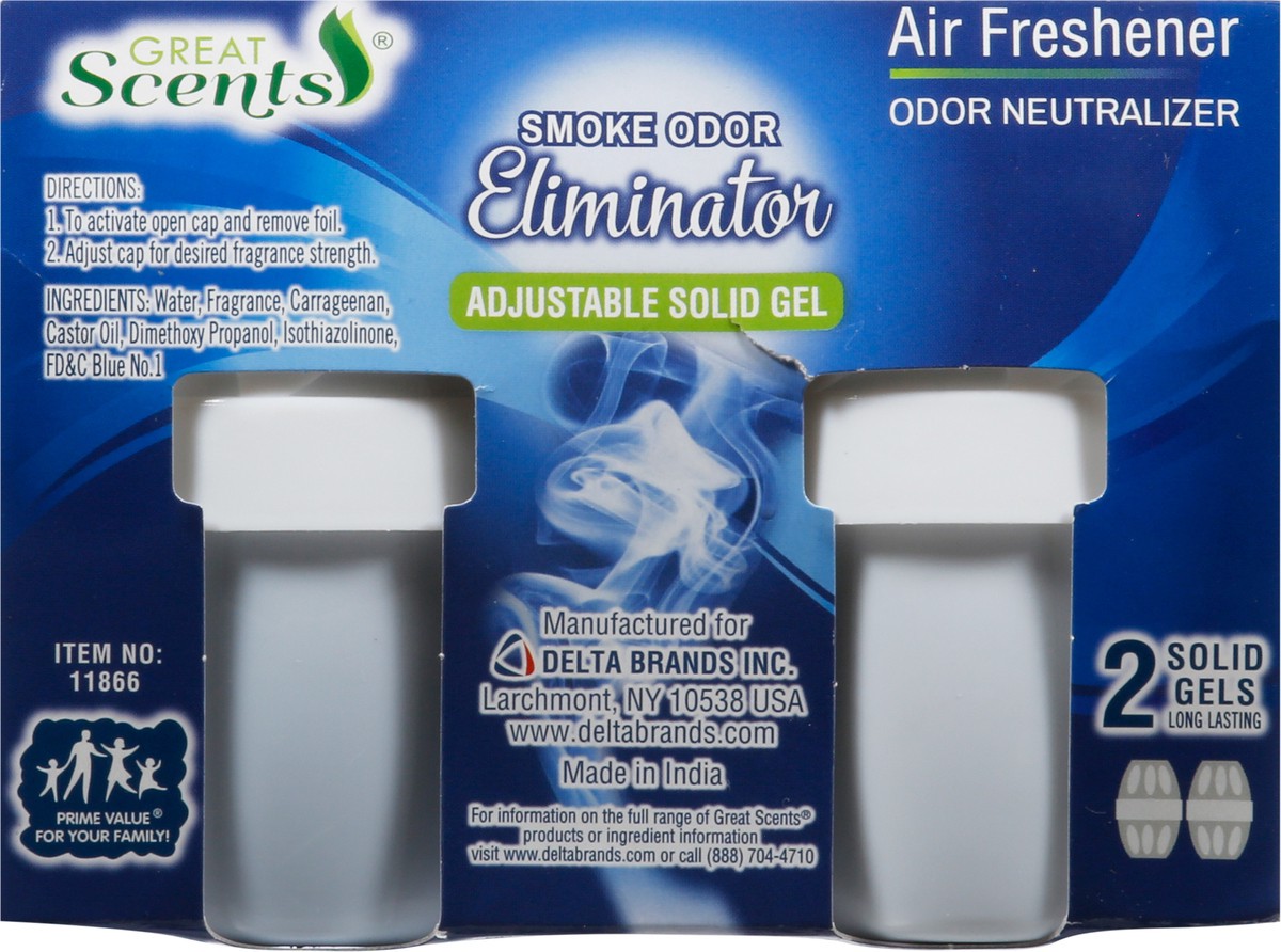 slide 7 of 12, Great Scents 2 Pack Smoke Odor Eliminator Solid Gels Air Freshener 2 - 5 oz 2 Gels, 2 ct