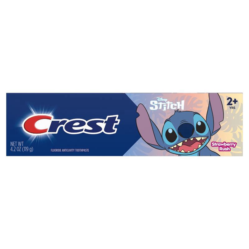 slide 5 of 13, Crest Strawberry Rush Featuring Disney Stitch, 4.2 oz, Ages 2+, 4.2 oz