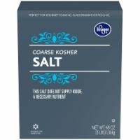 slide 1 of 6, Kroger Coarse Kosher Salt, 3 lb