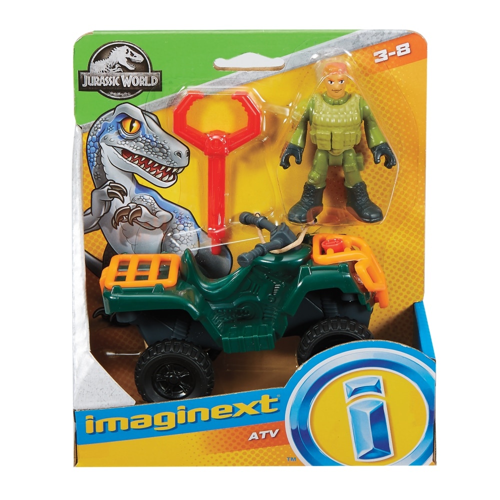 slide 1 of 1, Fisher-Price Imaginext Jurassic World Atv & Action Figure Set, 1 ct