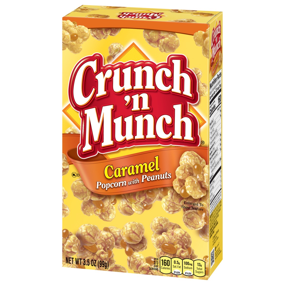 slide 9 of 9, Crunch 'n Munch Caramel Popcorn with Peanuts 3.5 oz, 3.5 oz