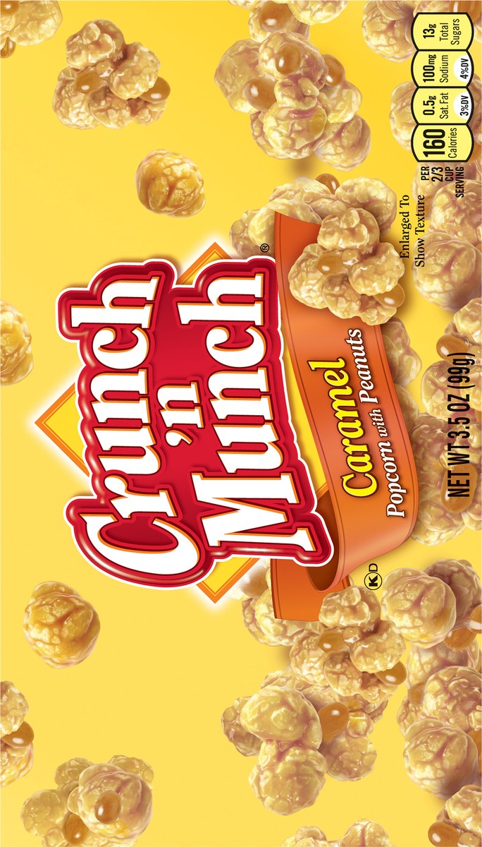 slide 3 of 9, Crunch 'n Munch Caramel Popcorn with Peanuts 3.5 oz, 3.5 oz
