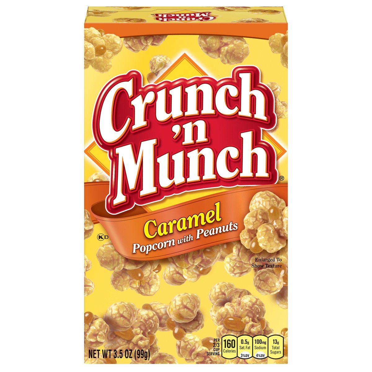 slide 1 of 9, Crunch 'n Munch Caramel Popcorn with Peanuts 3.5 oz, 3.5 oz