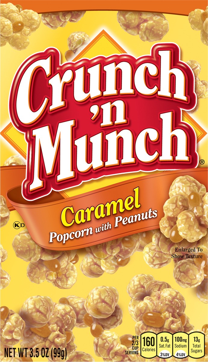 slide 7 of 9, Crunch 'n Munch Caramel Popcorn with Peanuts 3.5 oz, 3.5 oz