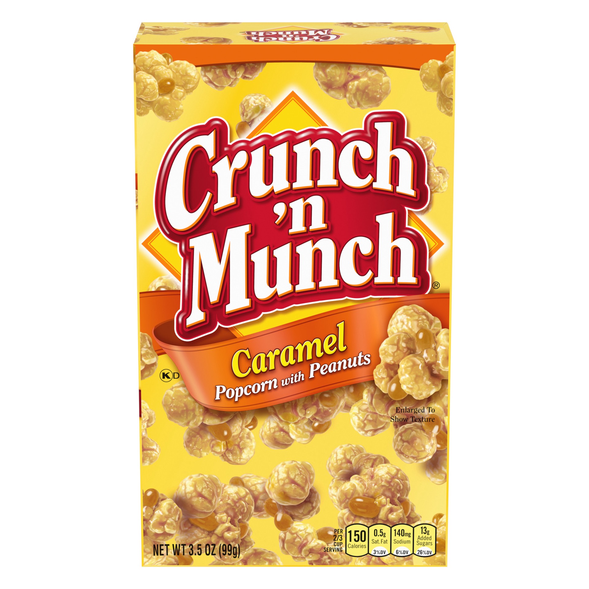 slide 1 of 9, Crunch 'n Munch Caramel Popcorn with Peanuts 3.5 oz, 3.5 oz