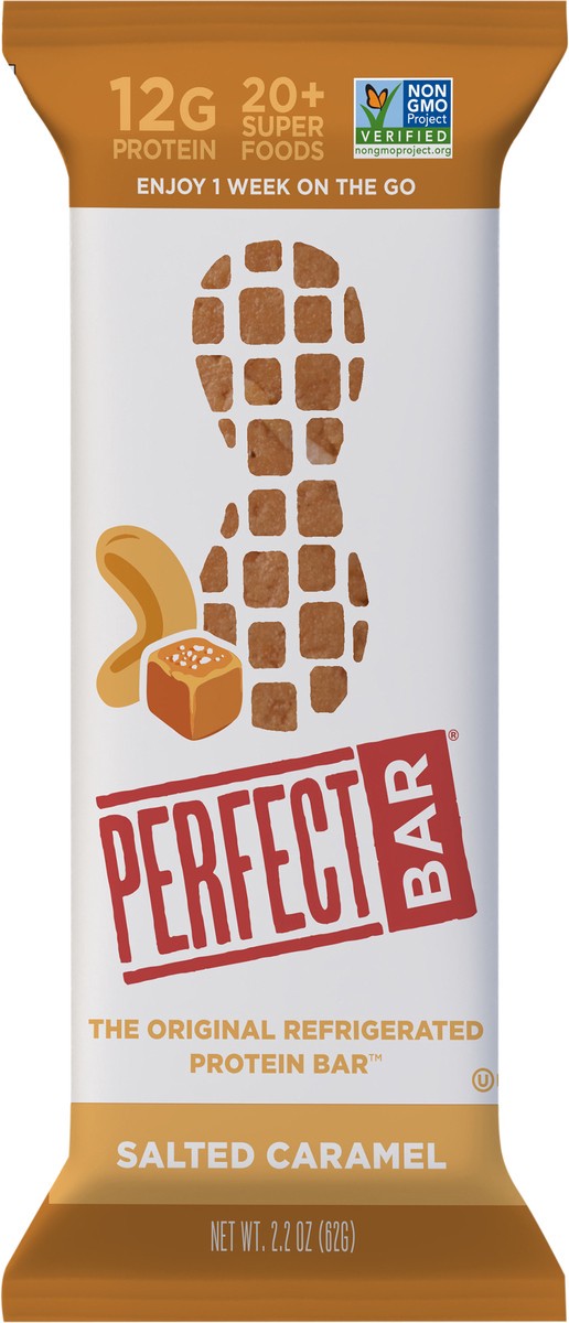 slide 6 of 9, Perfect Bar Original Refrigerated Protein Bar, Salted Caramel, 2.2 Ounce Bar, 2.2 oz