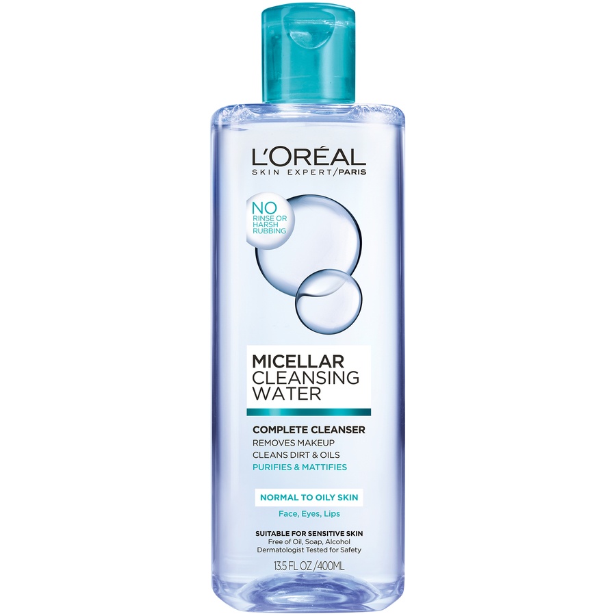 slide 1 of 3, L'Oréal Micellar Cleansing Water Normal To Oily Complete Cleanser, 13.5 oz
