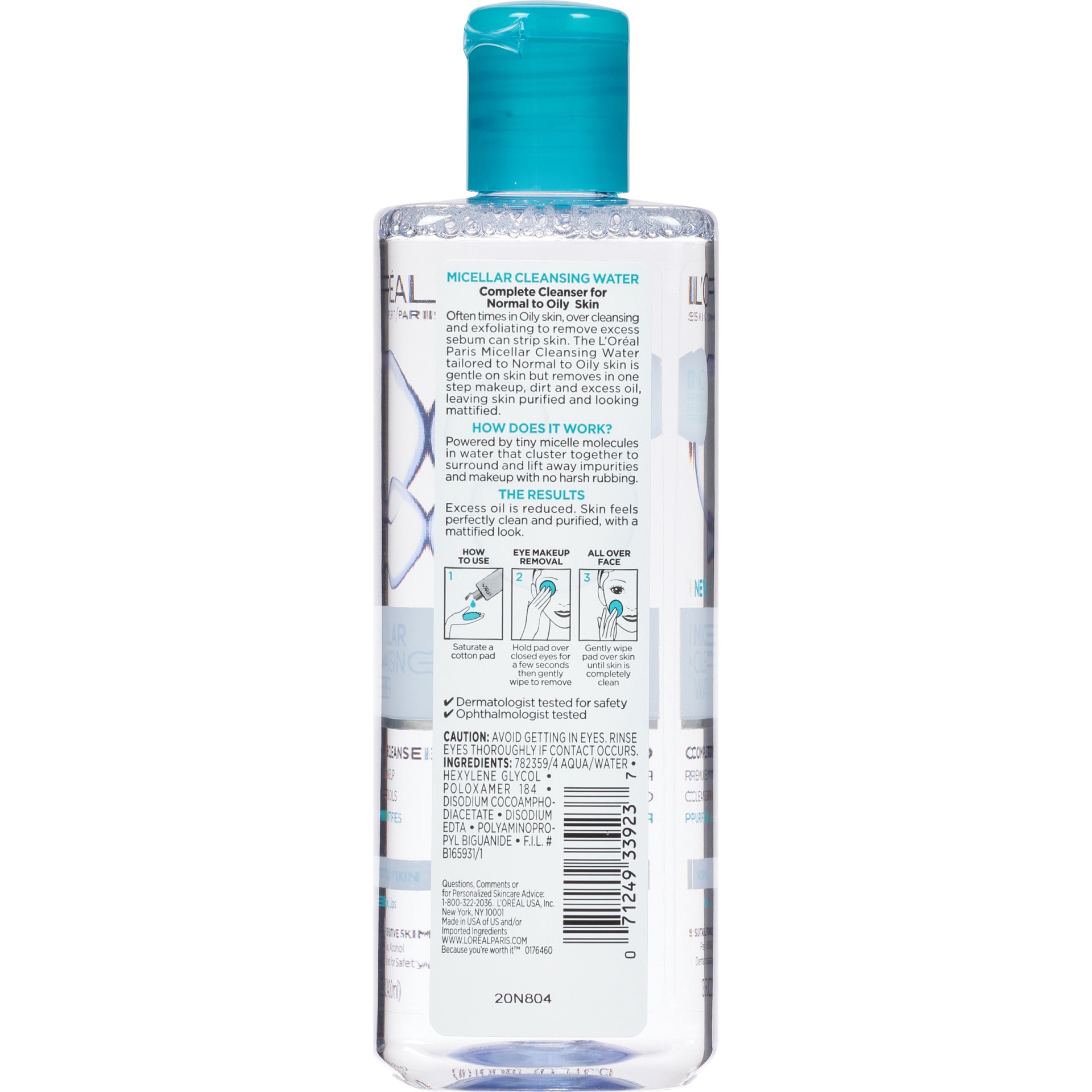 slide 6 of 6, L'Oréal Micellar Cleansing Water Normal To Oily Complete Cleanser, 13.5 oz