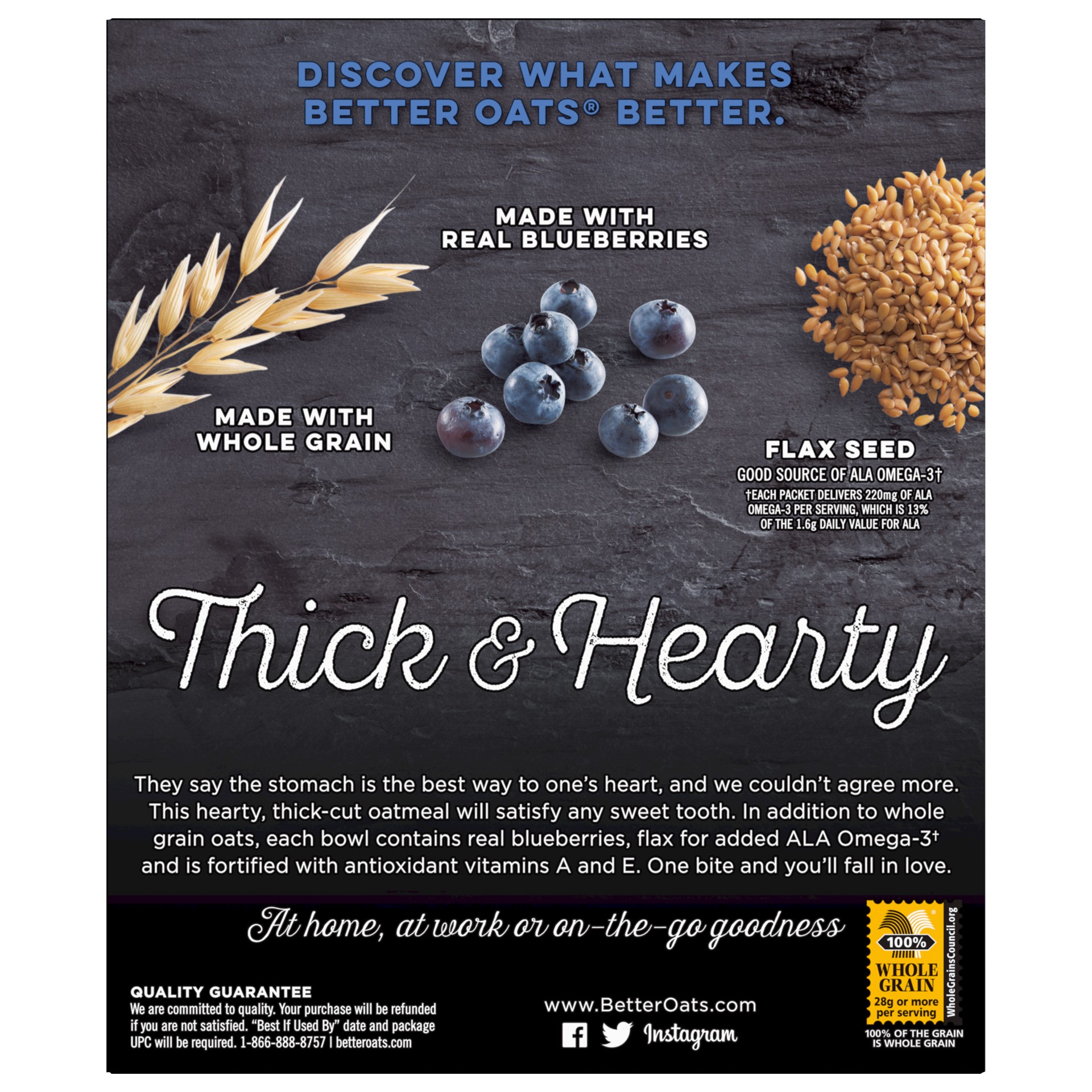 slide 3 of 5, Better Oats Blueberry Muffn Thick Hrty Oatml 10Pk, 15.1 oz