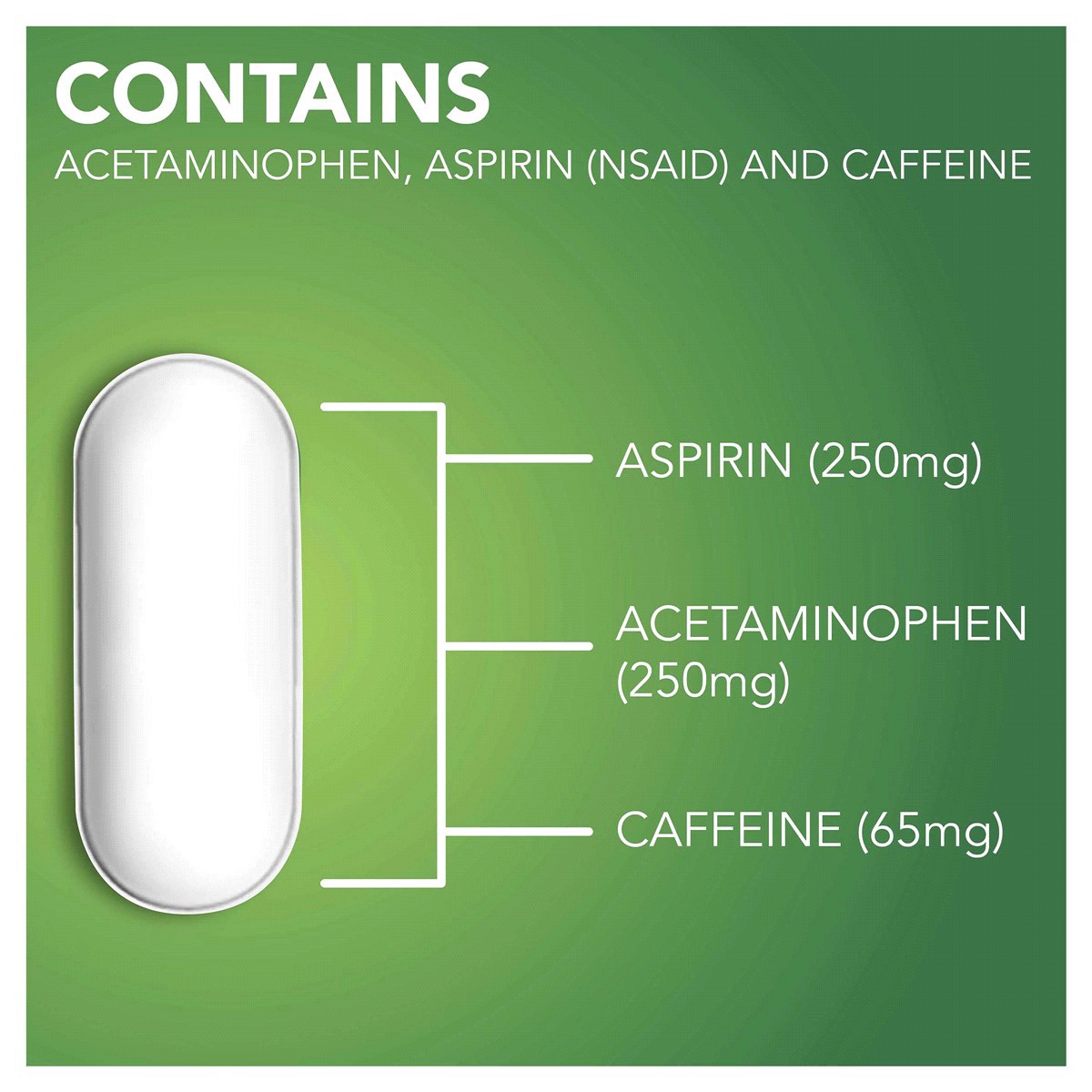 slide 15 of 29, Meijer Migraine Formula, Acetaminophen, Aspirin (NSAID) and Caffeine Tablets, 100 ct