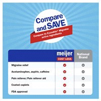 slide 26 of 29, Meijer Migraine Formula, Acetaminophen, Aspirin (NSAID) and Caffeine Tablets, 100 ct