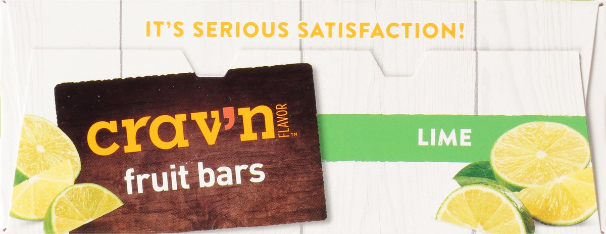 slide 8 of 9, Crav'n Flavor Lime Flavored Fruit Bars 6 ea, 15 fl oz
