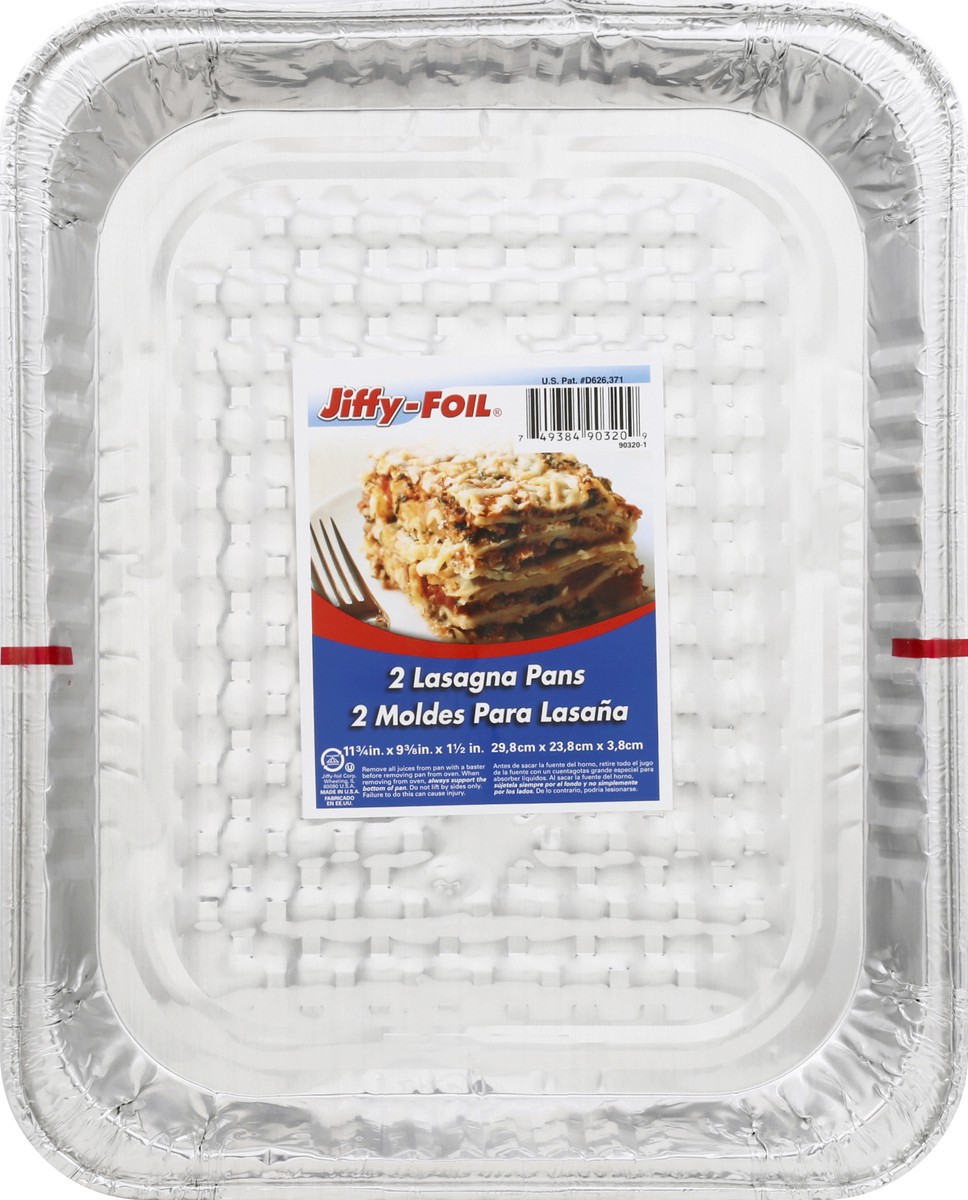 slide 2 of 11, Jiffy-Foil Home Select Jiffy Lasagna Pan, 2 ct