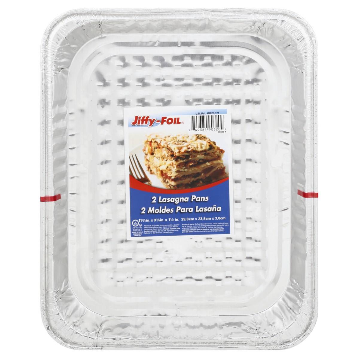 slide 1 of 11, Jiffy-Foil Home Select Jiffy Lasagna Pan, 2 ct